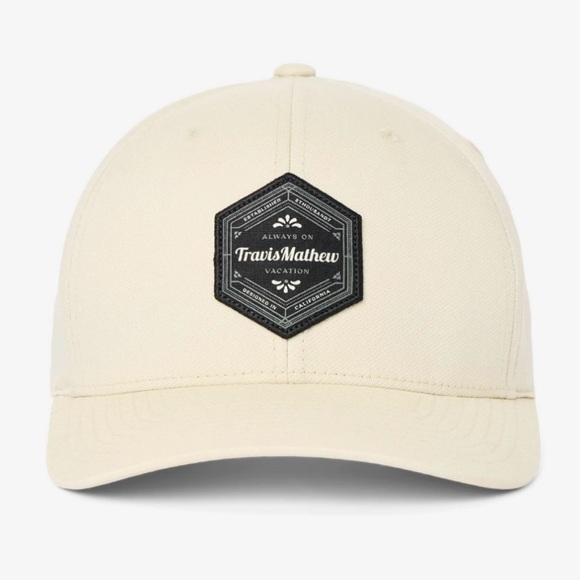 NWT TRAVIS MATHEW In The Chase Snapback Hat in Italian Sand - Picture 1 of 4